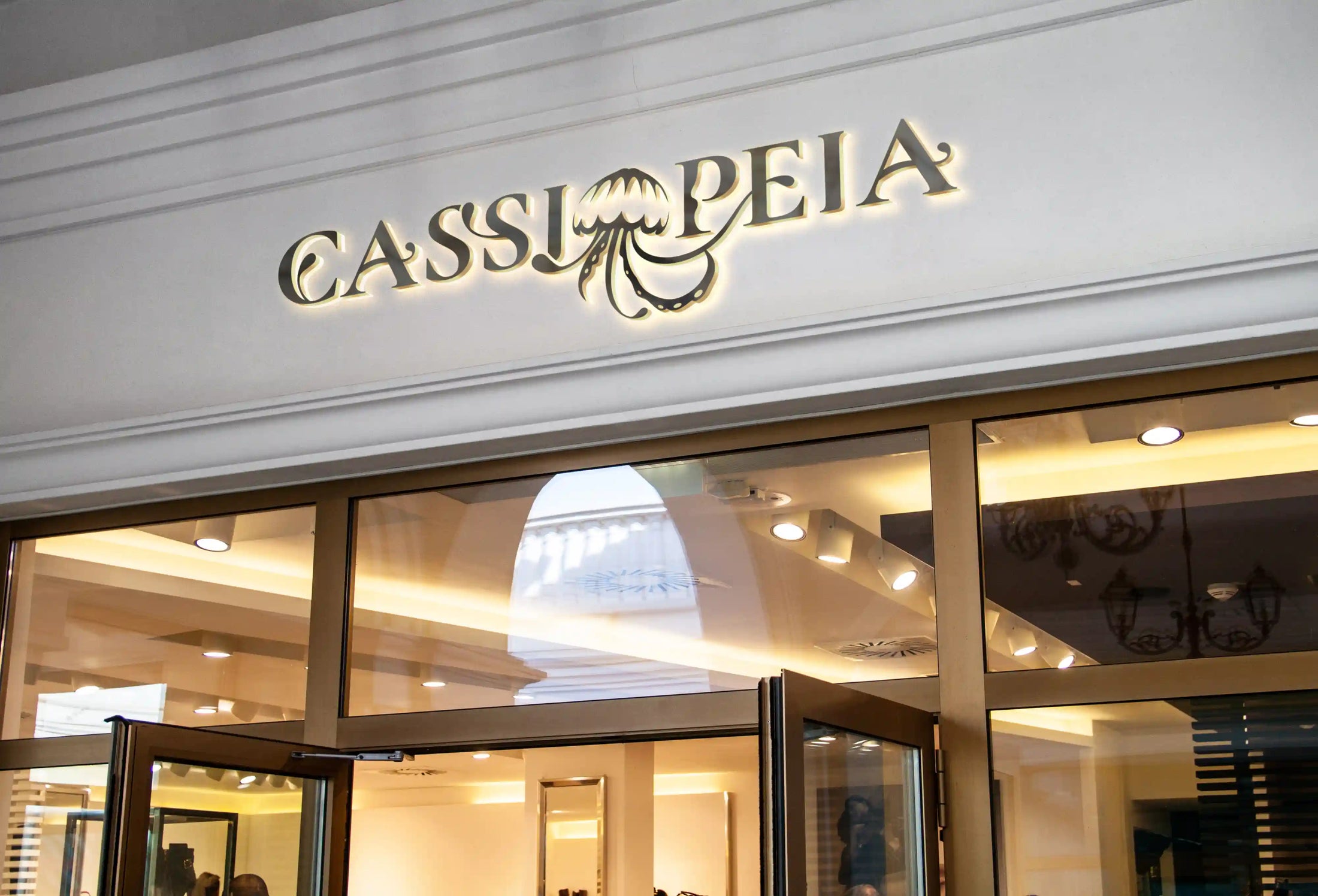 Facade of the jewelry store Cassiopeia